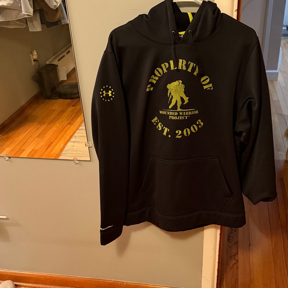 Under Armour Black Jacket with Green Trim